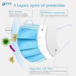 Blue+White Earloop Face Mask Antiviral Medical Protective Face Masks