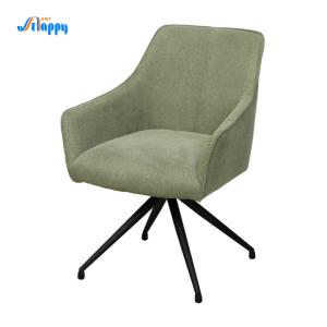 China Modern Upholstered Leather Dining Room Chairs Armless With Metal Legs Dc-7522 factory