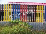 Free Standing Steel Palisade Fencing Euro Style D / W Pale Type High security