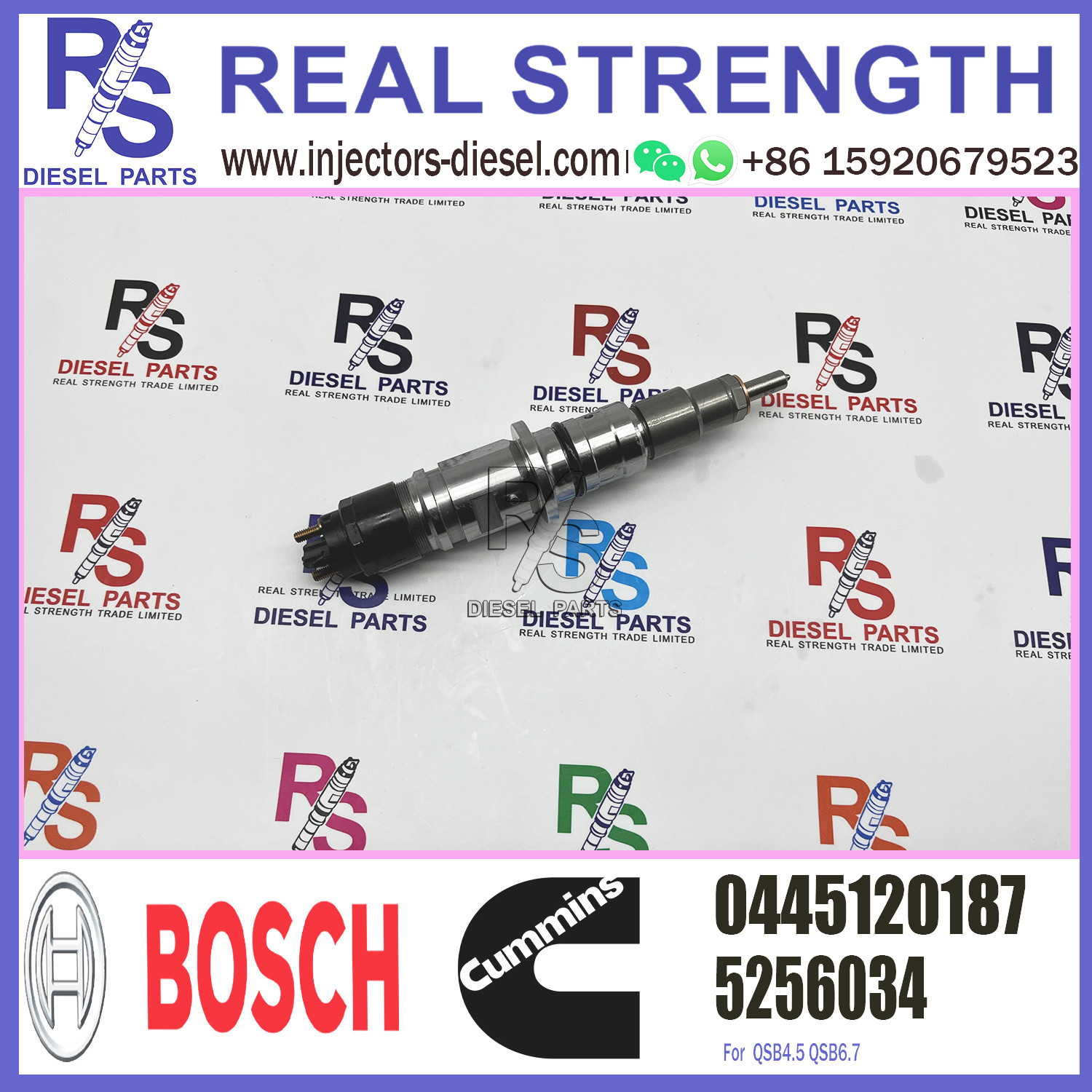 BOSCH Diesel Injector Assembly 0 445 120 187 Fuel Injection 0445120187