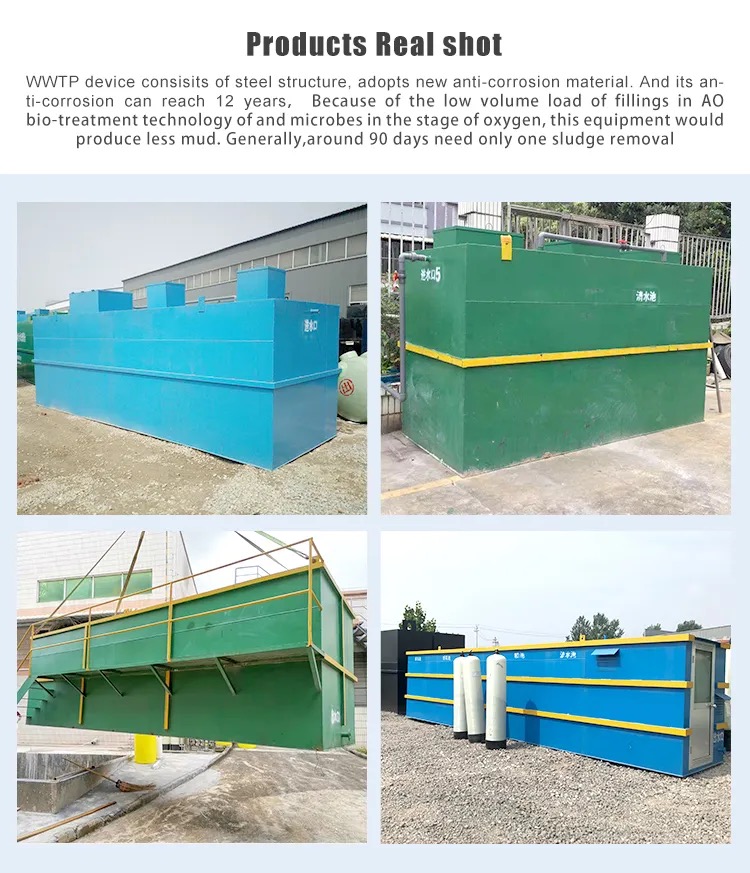 Industrial Wastewater Treatment Equipment , Underground Containerised Sewage Plant