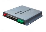 Four Channel Fiber Optic Media Converter 10 / 100 / 1000M Gray Color