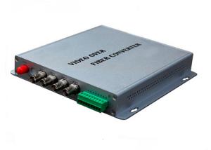 China Four Channel Fiber Optic Media Converter 10 / 100 / 1000M Gray Color factory