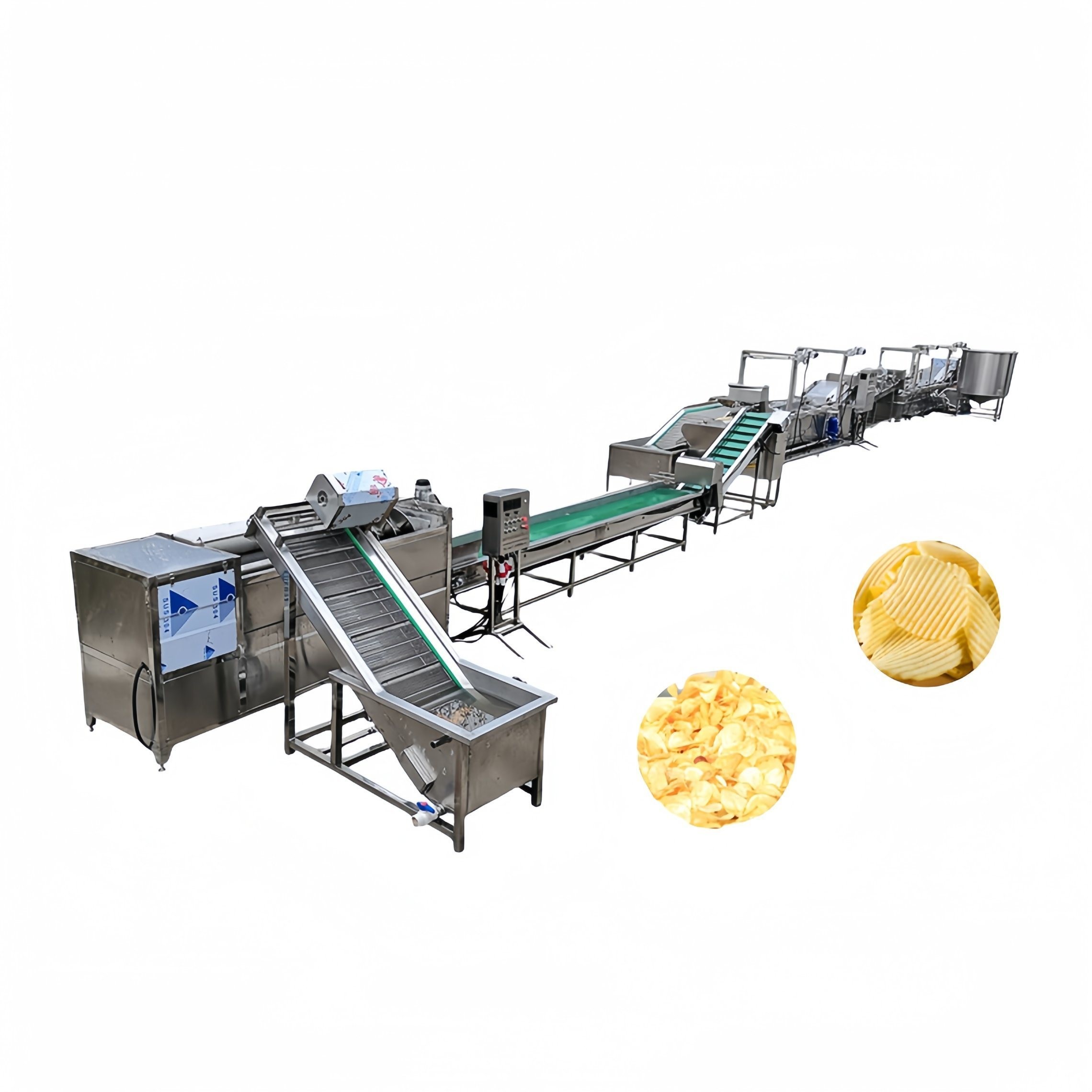 China Fully Automatic Potato Chips Machine with Customizable Options in 304 Stainless Steel factory