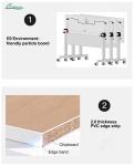 Customize Your Folding Table with 1.5mm Cold Rolled Steel Leg Wooden Furniture