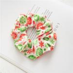 Wedding Christmas Hair Accessories Scrunchies Toddler Polyester Fabric Deer Snow