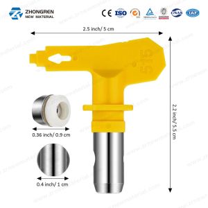 Adjustable Atomizing Airless Sprayer Nozzle High Hardness Anti Clogging
