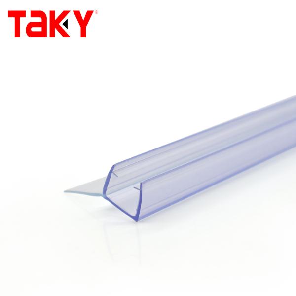 PVC Shower Door Seal Strip 6-12mm Transparent Waterproof