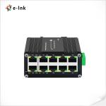 Mini Industrial 8-Port 10/100/1000T 802.3at PoE + 2-Port 10/100/1000T Compact