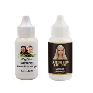China Strong Hold Waterproof Lace Glue For Full Lace Human Hair Wigs Multi Colors Customize factory