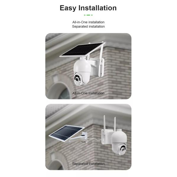 Home Outdoor Waterproof 1080P Camera Wireless Security Alarm System Solar CCTV Camera