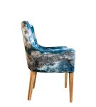 Custom 5 Star Hotel Guest Fully Upholstered Single Sofa Arm Chair For Hotel Room