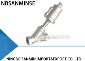 China JDF100 2 Way Stainless Steel Pneumatic Angle Seat Valve Actuator Piston Control Valve For Air Oil Gas factory