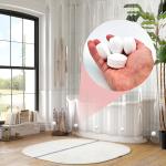 Customized Magnetic Curtain Weights with D40*15 mm Ferrite Magnet and Rubber