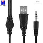 LED Light 120CM Over Ear Wired Gaming Headphones With Microphone