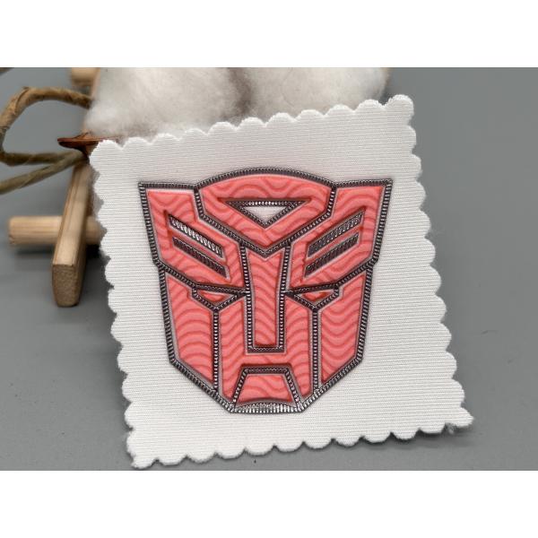 China Personalized Embossed Cloth Patches Uniform Custom Shape Design factory
