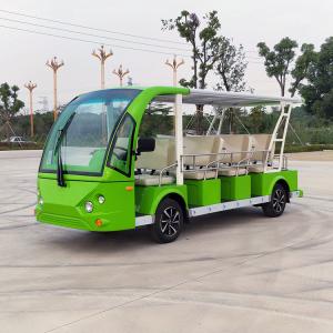 China 14 Seats Electric Sightseeing Car Golf Cart Shuttle 220v FRP Material factory