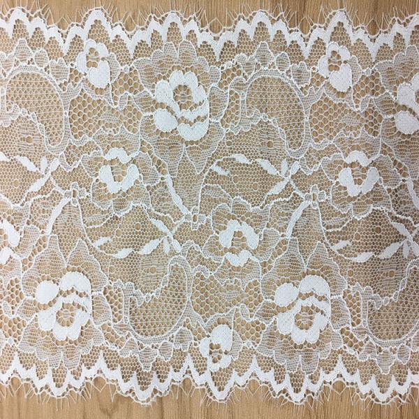 15 cm Underwear Strench Lace Border Eyelash lace edge with ivory black color in