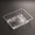 Stackable BPA Free Plastic Food Tray PET Eco Friendly Disposable Tray With