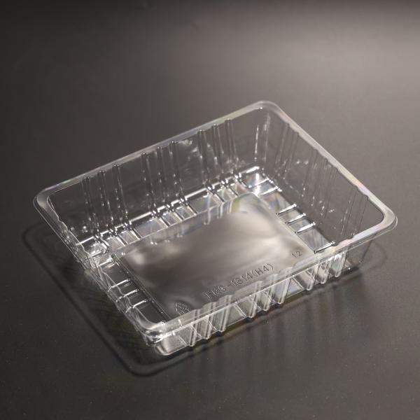 Stackable BPA Free Plastic Food Tray PET Eco Friendly Disposable Tray With