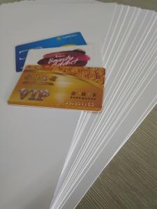 China Inkjet Printed Pvc Card Material With Trimming And Position Lines factory