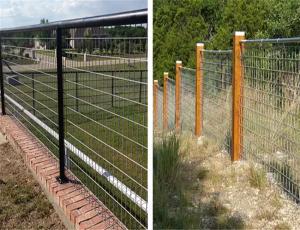 China Standard Export Dimension Welded Wire Mesh Fence Black Colour factory