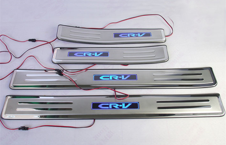 Honda CR-V 2012 2015 Door Sill Plates , LED Lights Side Door Sills