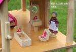 Children ISO9001 Castle Wooden Doll House Toys Dream House