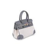 20cm 13cm Womens Leather Bag Gray Blue Hand Messenger Bag