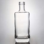 Super flint glass Customized logo 750ml 700ml popular style rum vodka whisky