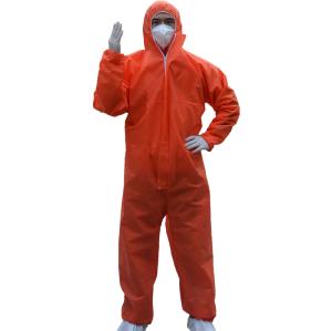 China Full Body PPE 60GSM Disposable Protective Clothing with Zipper factory