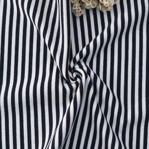 China Lycra Striped French Terry Pure Cotton 225g Breathable Sweatshirt Material factory