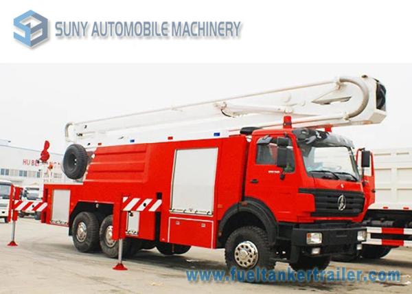 North - Benz Beiben 6x4 Fire Fighting Vehicle , Right Hand Drive Fire Rescue