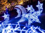 Outdoor LED Star Moon Modeling Lamp Lawn Lighting Festive Atmosphere Lighting