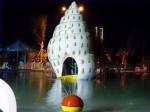 Commercial Colorful Water Pool Slides / Family Water Park Resorts Swimming Pool