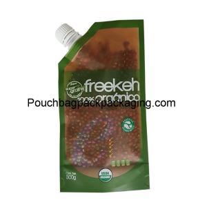 China Laminated Stand up spout pouch, stand up bag for seed 300g or more factory
