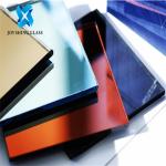 Decoration / Building Coloured Patterned Glass Cut To Size Color Mirror Glass