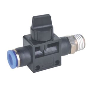 Plastic HVFS Pneumatic Air Fittings , M5 ~ 1/2" Hand Vacuum Control Valve