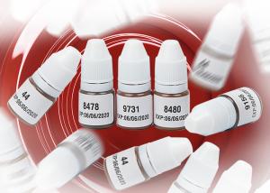 China Semi Cream &amp; Liquid Permanent Makeup Pigments Sample Pack in 4ML Per Bottle factory