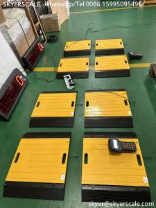 China Digital Static Dynamic Portable Axle Car Weighing Scale System Weigh Pad Wheel Weigher 80 Ton factory
