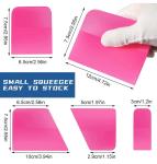 Multiscene Vehicle Car Wrap Tool Squeegee 7.5x6.5cm For Window Tint Film