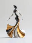NEXTOP Simple Glamour Silhouette Dancing Metal Sculpture Hotel Villa Showpiece