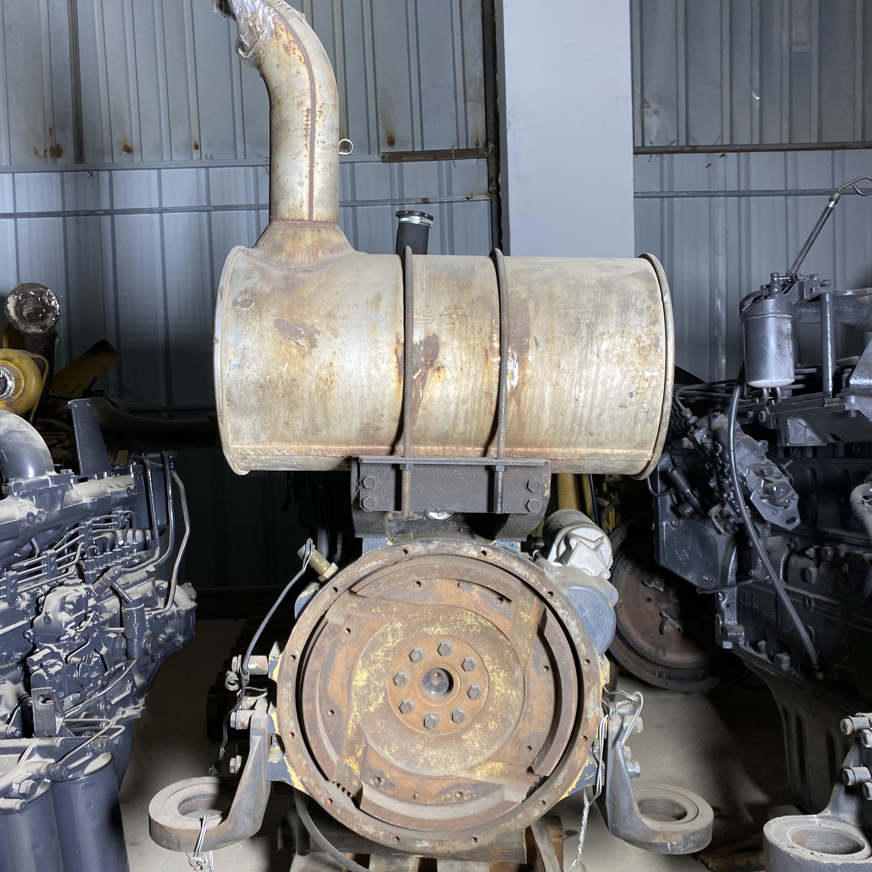 Air Cooled S6D102-2 CAT Excavator Engine Assy Electric Start