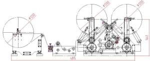 China 1200mm 250gsm Carbonless Paper Jumbo Roll Slitter Rewinder NCR Slitter Rewinder Machine factory
