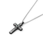 Minimalist men's cross pendant hip-hop niche trend personalized stainless steel