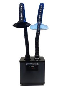 China Double Suction Arms 200W Laboratory Fume Extractor Universal Wheels factory