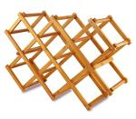 Triangle shaped high quality bamboo wine bottle rack for 12 bottles
