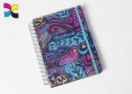 Professional Stationery Hardcover PU Spiral Notebook Printing With Elastic Band