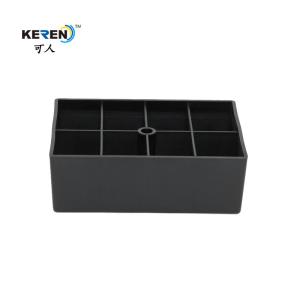 China KR-P0264 Durable Plastic Furniture Feet , 55mm Height Adjustable Sofa Legs factory
