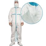 Dispoable waterproof dustproof Protective Clothing made of PP and PE Laminating
